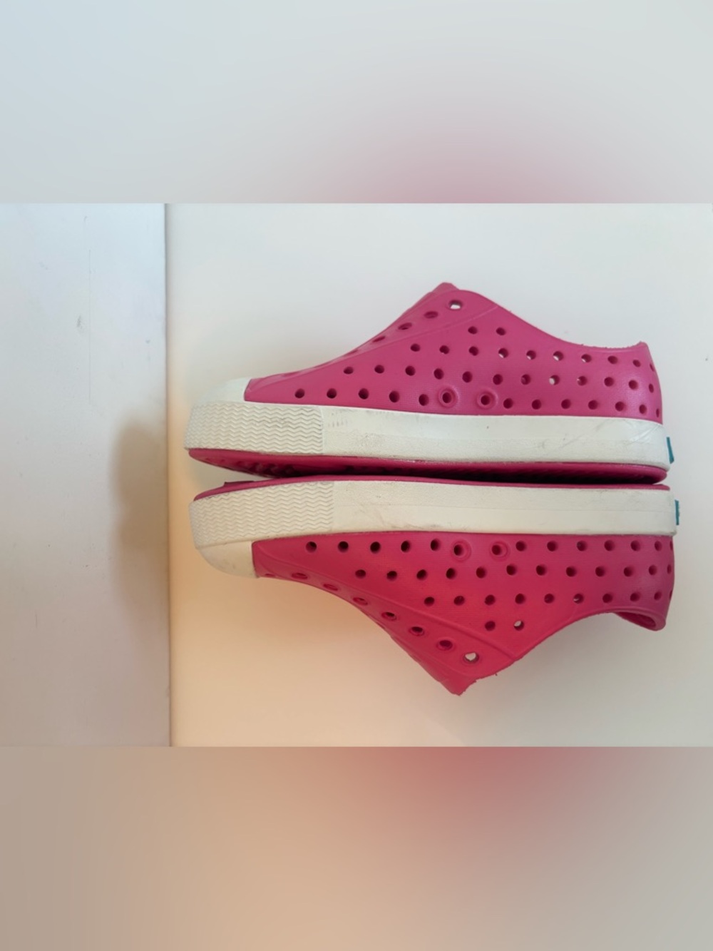 Native Shoes Kids' Pink Slip-On Water Shoes with White Toe - Picture 4 of 4